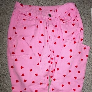 Heart & Pink Jeans. Size Medium